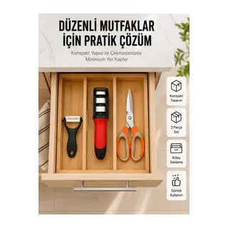 Çok Amaçlı Mutfak Makas Seti – Paslanmaz Çelik ve Ergonomik Tasarım Yeni Nesil