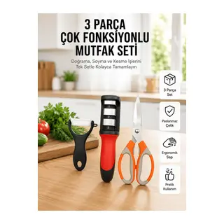 Çok Fonksiyonlu Mutfak Makas Seti –Pratik Mutfak Yardımcısı Yeni Nesil