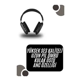 Kulak Üstü Kablosuz Bluetooth Kulaklık Yumuşak Süngerli SD Kart Girişli