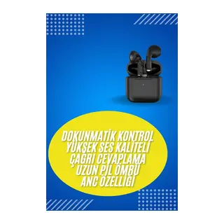 En Çok Tercih Edilen Bluetooth Kulaklık Mikrofonlu Silikonsuz Dokunmatik Kontrol