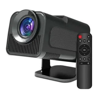 Android Projeksiyon Siyah Taşınabilir Sinema Projektörü 4k 1080p Ev Sineması Bluetooth
