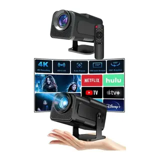 Projektör Siyah Android Taşınabilir Sinema Projeksiyon Wifi Destekli En Güncel Sürüm Akıllı