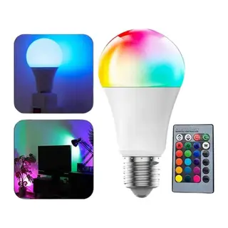 Akıllı RGB Led Ampul Led Uzaktan Kumandalı Renk Değiştiren Ampul