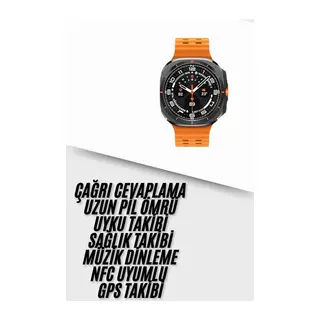 Yeni Nesil Çağrı Cevaplayabilen 47 MM Titreşimli Çok Fonksiyonlu Akıllı Saat