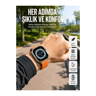 Akıllı Saat Amoled Ekran Bluetooth Bağlantılı Özel Tasarım Unısex