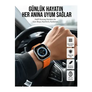 Yeni Nesil Akıllı Saat Çok Yönlü Titreşimli 49 MM Android ve İOS Uyumlu