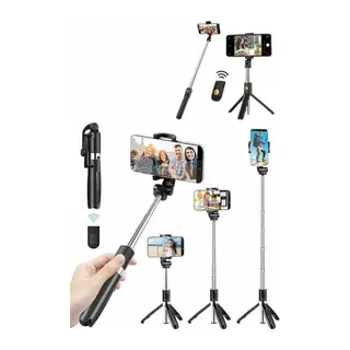 Cep Telefonu Tripod Standı Manyetik Selfie Sopa Bluetooth Uzaktan Kumandalı