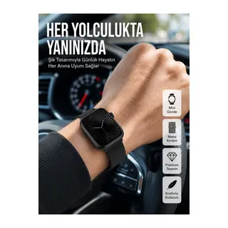 SQ-16 Mini Series 10 Akıllı Saat – 3 Kordon + Hediye Bileklik