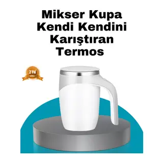 Manyetik Otomatik Karıştırma Bardağı – Şarjlı, Paslanmaz ve Pratik