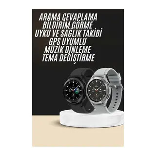 Yeni Nesil Akıllı Saat Çağrı Cevaplayabilen Plastik 47 Mm Uyumlu Kordon