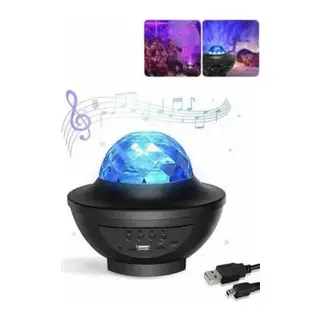 Masa ve Gece Lambası Renkli Projektör Işıklı Disko Topu Bluetooth Hoparlör