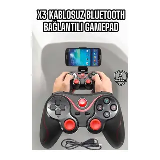 Game Stick Android Uyumlu Gamepad X3 Standlı Oyun Kolu Bluetooth Bağlantılı