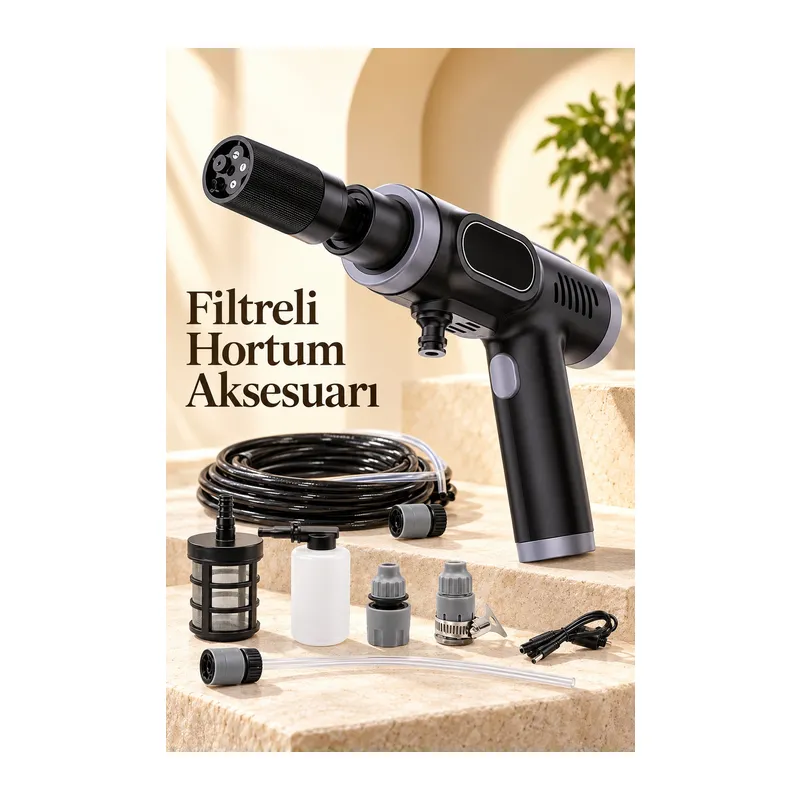 Çift Çalışma Modlu Araç Yıkama Makinesi Şarj Edilebilir