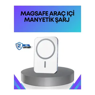 360° Döner Başlıklı MagSafe Araç Telefon Tutucu Hızlı Şarjlı