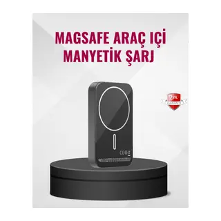 MagSafe Araç Telefon Tutucu 15W Hızlı Şarj Type-C Girişli