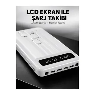20.000mAh Taşınabilir Powerbank PD Teknolojili Çift USB Çıkışlı Yeni Nesil