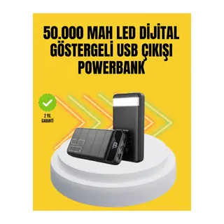 Profesyonel 50.000 mAh Powerbank – Aynı Anda Birden Fazla Cihaz Şarj Eden, Dayanıklı ve Güvenli Taşınabilir Şarj Cihazı