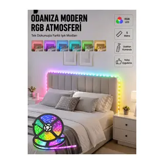 Dekoratif Kumandalı Şerit LED 5 Metre