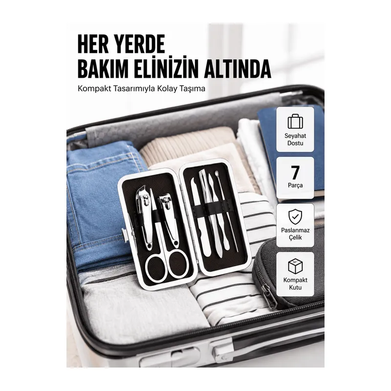 Kompakt Tasarımlı El ve Ayak Bakım Seti