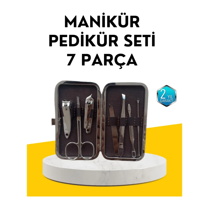 Dayanıklı Çelik Aletlerden Oluşan Kişisel Bakım Seti
