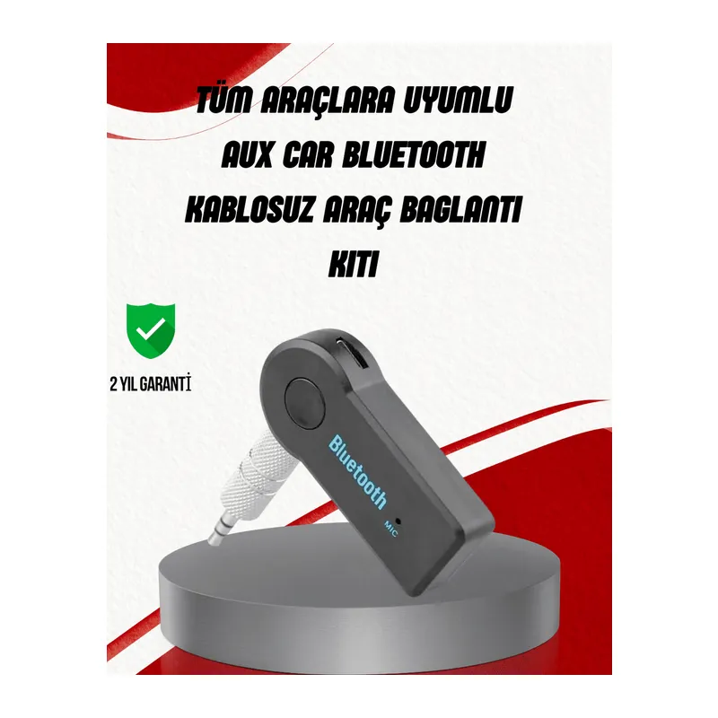 Eller Serbest Özellikli Bluetooth AUX Araç Kiti