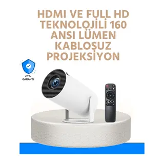 Kablosuz ve Kablolu Bağlantı Seçenekli Ev Tipi Projeksiyon