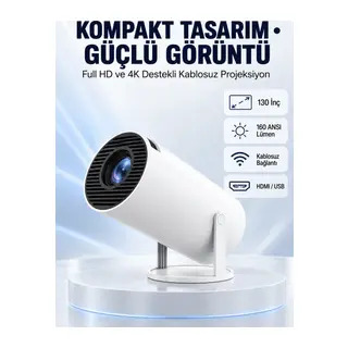 160 ANSI Lümen Parlaklığa Sahip Geniş Ekran Projeksiyon