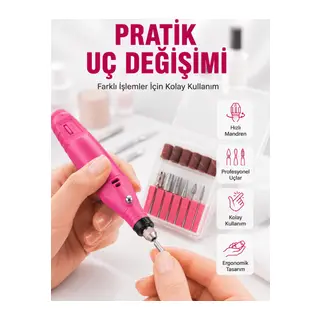 12v Çok Fonksiyonlu Tırnak Bakım Cihazı Yeni Nesil