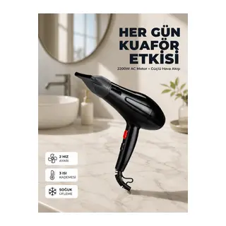 Profesyonel 2200W Saç Kurutma Makinesi Yüksek Performans