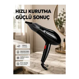 Tüm Saç Tipleri İçin 2200W Güçlü Fön Makinesi