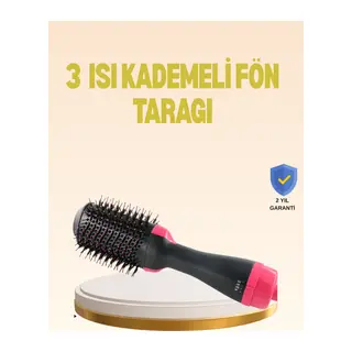3 Isı Kademeli 1200W Saç Şekillendirme Fırçası.