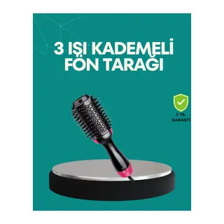 Kurutmalı Saç Şekillendirici Fönlü Fırça 1200 Watt Güç