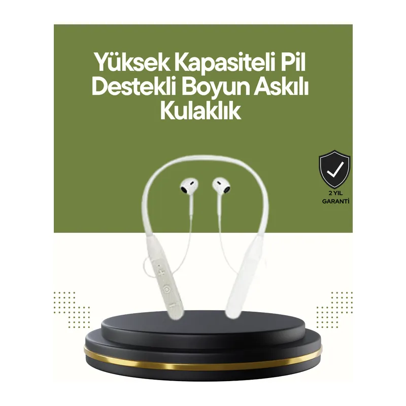 Spor ve Günlük Kullanım İçin 100 Saatlik Kablosuz Kulaklık