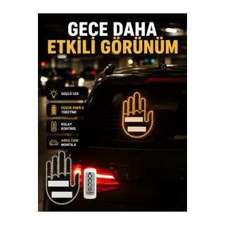 A Kalite Uzaktan Kumandalı LED Park Uyarı Işığı El Figürlü Model