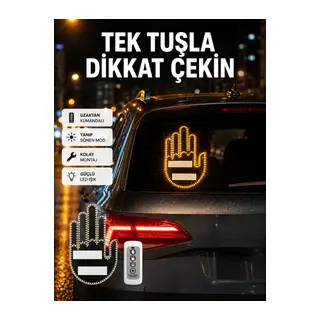 Suya Dayanıklı LED El Park Uyarı Cihazı Uzaktan Kumandalı 2025