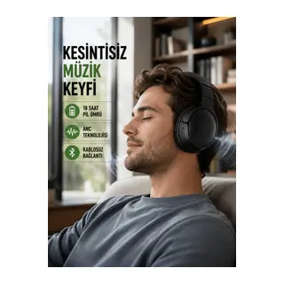 Bluetooth 5.0 Kablosuz Kulaklık-Geniş Alan Kullanım