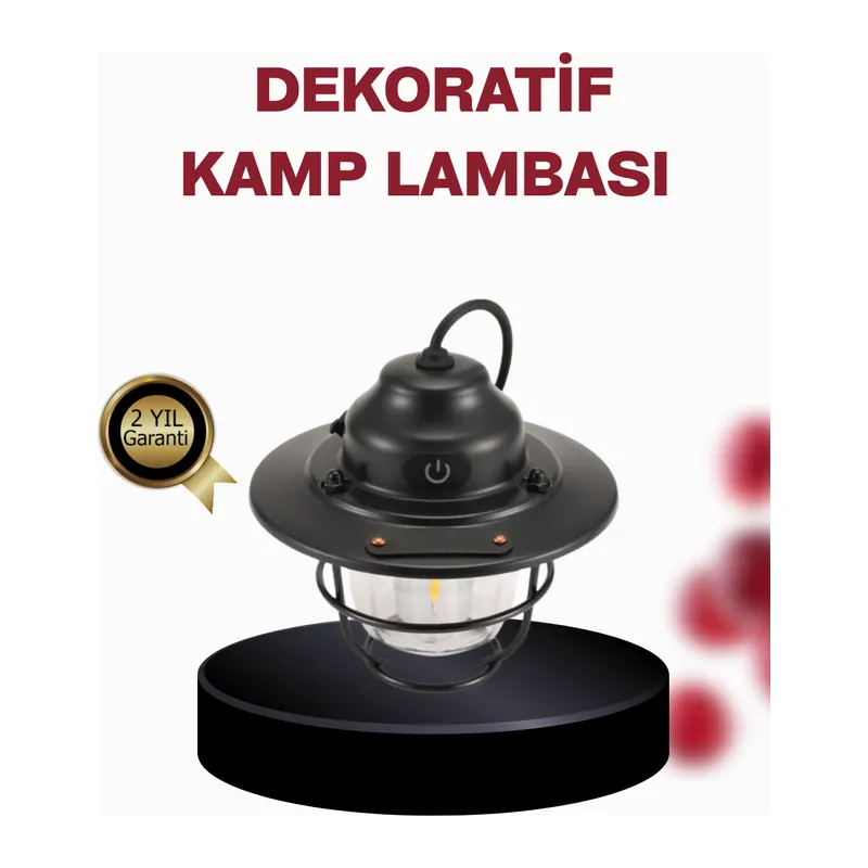 Su Geçirmez Taşınabilir Çadır Gece Lambası