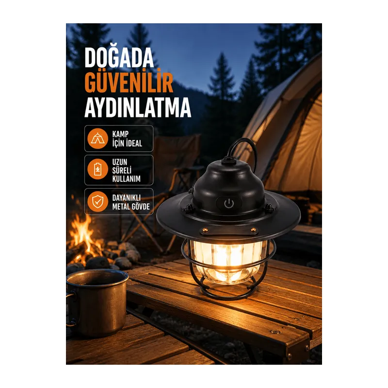 Uzun Ömürlü Bataryalı Outdoor LED Gece Lambası