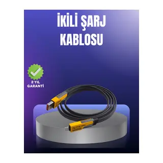 Evrensel Uyumluluklu Dayanıklı Metal Başlıklı Hızlı Şarj Kablosu