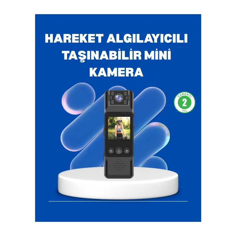 Mini Kamera 1080P Full HD Döner Lens Taşınabilir