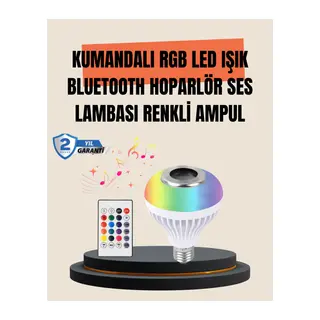 12W LED Ampul – Renkli Işık ve Dahili Hoparlör Özellikli