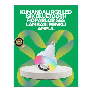 Bluetooth Hoparlörlü LED Ampul – 12W Enerji Tasarruflu