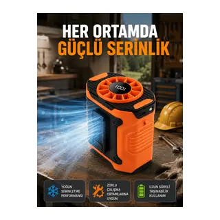 USB Şarjlı Kompakt El ve Boyun Fanı Çok Fonksiyonlu
