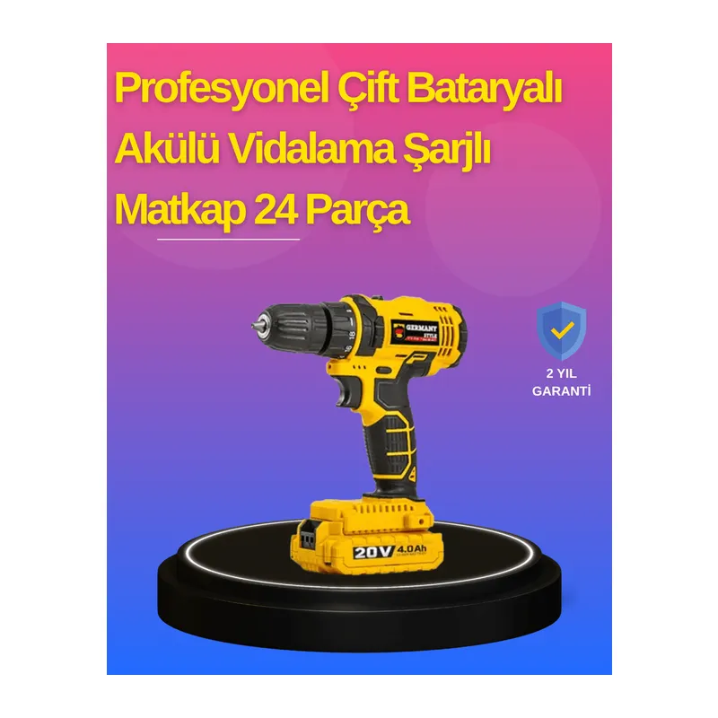 Hafif ve Ergonomik 12V Kablosuz Matkap | Hızlı Şarj ve Uzun Pil Ömrü