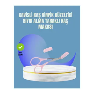 Tarak ve Fırça Başlıklı Kaş Şekillendirme Makası