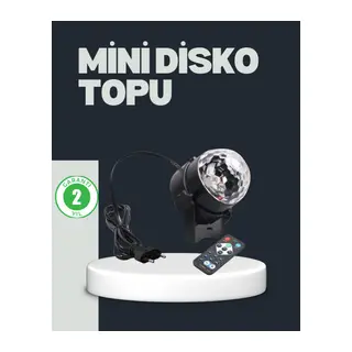 RGB LED Disko Küresi 7 Modlu Uzaktan Kumandalı