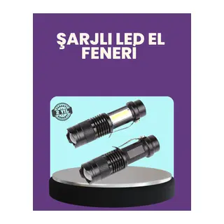 Suya Dayanıklı 4 Modlu Mini LED El Feneri
