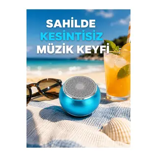 Taşınabilir Mini Bluetooth Hoparlör 9m Menzil Dahili Mikrofon Yeni Nesil