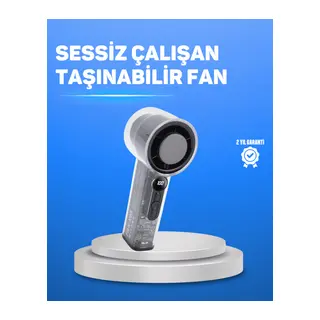 Ultra Sessiz USB Şarjlı Fan | Taşınabilir ve Hafif Tasarım