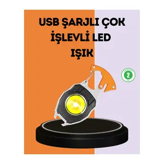 LED Işıklı Acil Durum Düdüklü Anahtarlık Fener